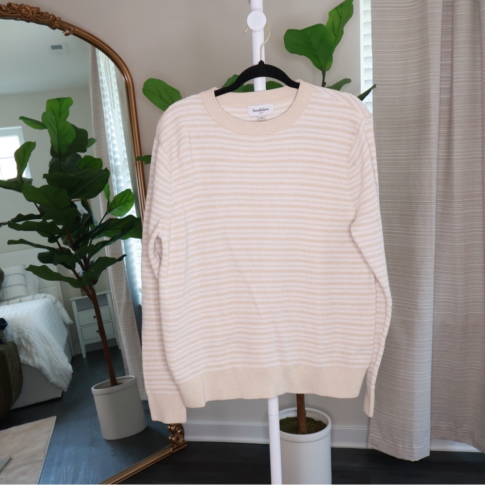 Goodfellow & Co Beige Striped Sweater
